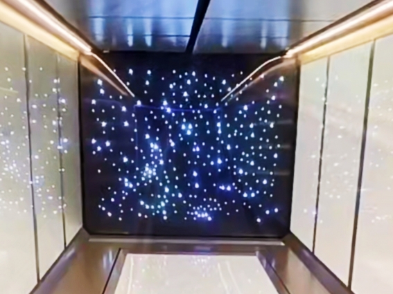 There Is Also A Starry Sky In The Elevator